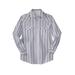 Men's Big & Tall Western Snap Front Shirt by Boulder Creek in White Stripe (Size 4XL)