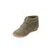 Extra Wide Width Women's CV Sport Honey Sneaker by Comfortview in Dark Olive (Size 7 1/2 WW)