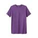 Men's Big & Tall Lightweight Longer-Length Crewneck T-Shirt by KingSize in Vintage Purple (Size 9XL)