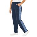 Plus Size Women's French Terry Motivation Pant by Catherines in Navy Space Dye (Size 0X)