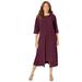 Plus Size Women's Midnight Dazzle Mesh Flyaway Dress by Catherines in Midnight Berry (Size 3XWP)