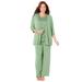 Plus Size Women's 3-Piece Lace Gala Pant Suit by Catherines in Sage (Size 20 W)