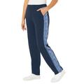 Plus Size Women's French Terry Motivation Pant by Catherines in Navy Space Dye (Size 1XWP)