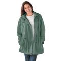 Plus Size Women's Fleece-Lined Taslon® Anorak by Woman Within in Pine (Size 6X) Rain Jacket