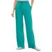 Plus Size Women's Sport Knit Straight Leg Pant by Woman Within in Waterfall (Size 3X)
