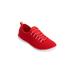 Extra Wide Width Women's CV Sport Ariya Slip On Sneaker by Comfortview in Crimson (Size 12 WW)