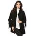 Plus Size Women's Fringe Suede Jacket by Roaman's in Black (Size 18 W)