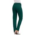 Plus Size Women's Invisible Stretch® Contour Straight-Leg Jean by Denim 24/7 in Emerald Green (Size 38 WP)