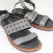 Coach Shoes | Authentic Coach Dannie Studded Gray Metallic Gladiator Sandals Size 7b | Color: Black | Size: 7