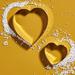 Anthropologie Kitchen | Anthropologie-Heart Cookie Cutters, Set Of 2 | Color: Gold | Size: Os