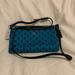Coach Bags | Coach East/West Coated Canvas Crossbody &Pouch | Color: Black/Blue | Size: Os