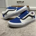 Vans Shoes | New Vans Sport Leather Skate Old Skool In True Blue/ White | Color: Blue/White | Size: 9