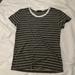 Brandy Melville Tops | Brandy Melville Stripped Shirt | Color: Gray/White | Size: 4