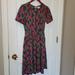 Lularoe Dresses | Lularoe Amelia Dress | Color: Green/Pink | Size: S