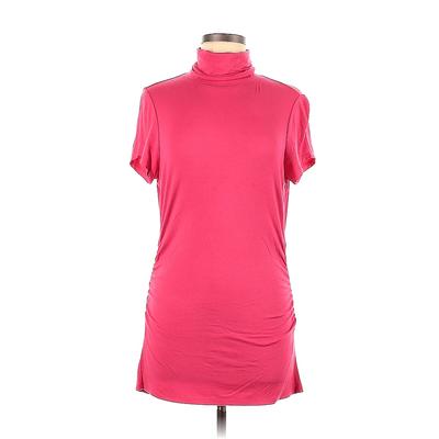 Saks Fifth Avenue Casual Dress - Mini: Pink Solid Dresses - Women's Size Medium
