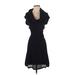 CATHERINE Catherine Malandrino Casual Dress - A-Line: Black Solid Dresses - Used - Size Small