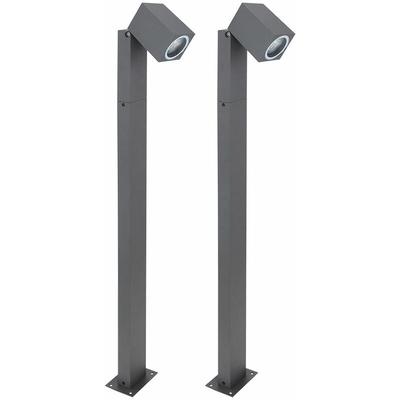 Bornes lumineuses d'extérieur, anthracite, lampadaire de jardin, éclairage de terrasse extérieur,