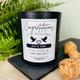 Couples Wedding Gift Personalised Scented Candle | Fun Thoughtful To the Two Love Birds Special Day Present- Matt Black Glass Jar