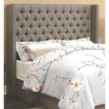 Copper Grove Guayabal Demi-wing Button-tufted Grey Upholstered Headboard