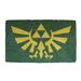 Pyramid America Zelda Crest 30" x 19" Non-Slip Indoor Door Mat Coir in Brown/Green/Yellow | 30 H x 19 W x 0.5 D in | Wayfair GPA70009