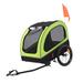 Sepnine Dog Bike Trailer in Gray/Blue | 31.8 H x 31.5 W x 51.1 D in | Wayfair 10509-Green