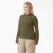 Dickies Women's Plus Cooling Performance Sun Shirt - Military Green Heather Size 2X (SLFW47)