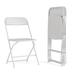 Freeport Park® Armando Spacious & Contoured Commercial Wide & Tall Folding Chairs Plastic/Resin in White | 34.5 H x 19.75 W x 22 D in | Wayfair