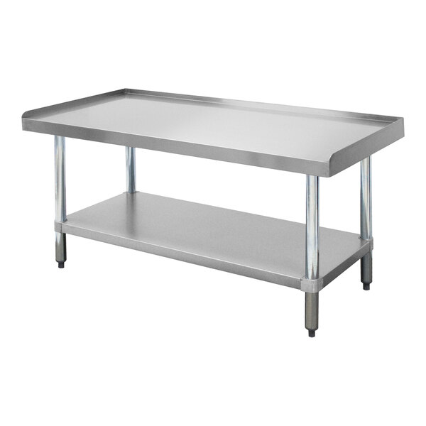 Advance Tabco EG-LG-300 30" x 30" Stainless Steel Equipment Stand with Galvanized Undershelf