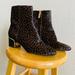 Michael Kors Shoes | Michael Kors Brown Cheetah Animal Print Gold Logo Heel Detail Zip Up Booties 5 | Color: Black/Brown | Size: 5
