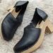 Free People Shoes | Nwot Free People Black Leather Heeled Clogs Size 8/38 | Color: Black | Size: 8