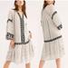 Free People Dresses | Free People Vagabond Striped Maxi Top Embroidered Oversized Size Medium Nwt $228 | Color: Black/White | Size: M