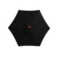2/2.7/3m 6/8 Arms Replacement Parasol Cover, Garden Umbrella Fabric Canopy Cover,Waterproof for Garden Parasol Replacement Cover,for Patio Yard Beach Pool Market Table Pa(Size:3m/8 Ribs,Color:Black)