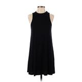 Maitai Casual Dress - Shift Crew Neck Sleeveless: Black Solid Dresses - Women's Size Small