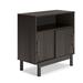 Signature Design by Ashley Brymont Accent Cabinet Wood in Brown/Gray | 31.5 H x 31.63 W x 16 D in | Wayfair EA1011-140