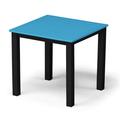 Telescope Casual Robinett Plastic/Resin Outdoor Side Table Plastic/Metal in Blue/Black | 19.5 H x 21 W x 21 D in | Wayfair 5008PQS01