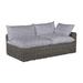 Summer Classics Montecito 75.25" Wide Outdoor Wicker Left Hand Facing Loveseat w/ Cushions Wicker/Rattan/Olefin Fabric Included in Gray | Wayfair