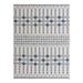 Blue 146 x 108 x 0.13 in Area Rug - Foundry Select Ivory_Unique Loom Traliccio Outdoor Trellis Rug | 146 H x 108 W x 0.13 D in | Wayfair