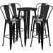 Williston Forge Andreano Bar Set Stainless Steel/Metal in Black/Gray | 41 H x 24 W x 24 D in | Wayfair EFFBC0B74A674AC1BD92985096C7F900