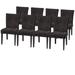 8 Venice Armless Dining Chairs