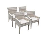4 Fairmont Beige Dining Chairs With Arms