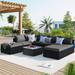 Leisure Zone 8-Piece Outdoor Patio Sectional Sofa Sets