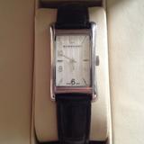 Burberry Accessories | Burberry Slim Black Leather Women's Watch | Color: Black/Silver | Size: Os