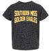 Toddler Gameday Couture Leopard Southern Miss Golden Eagles Fan Favorite T-Shirt