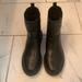 Nine West Shoes | Black, Chunky, Leather Rain Boots, Nine West Size 7 1/2. | Color: Black | Size: 7.5