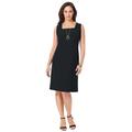 Plus Size Women's Bi-Stretch Sheath Dress by Jessica London in Black (Size 26 W)