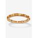 Women's Yellow Gold-Plated Birthstone Baguette Eternity Ring by PalmBeach Jewelry in November (Size 8)