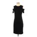 Ichi Casual Dress - Sheath: Black Solid Dresses - Women's Size Small