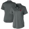 Women's Cutter & Buck Gray Boston Red Sox Prospect Textured Stretch Polo