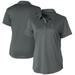 Women's Cutter & Buck Gray Los Angeles Angels Prospect Textured Stretch Polo