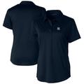 Women's Cutter & Buck Navy New York Yankees Prospect Textured Stretch Polo